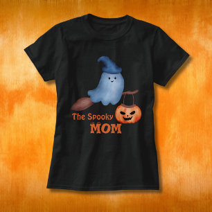 T-shirt La maman Éffrayante La famille Halloween qui corre