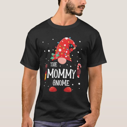 T-shirt La maman Gnome Matching Family Christmas Gnome (Devant)