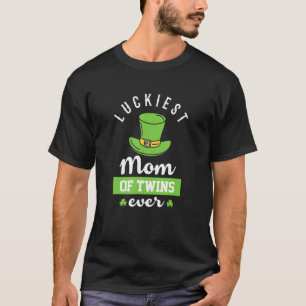 T-shirt La Maman La Plus Heureuse Des Jumeaux Jamais Faire