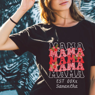 T-shirt La maman personnalisée est de lire la journée de l