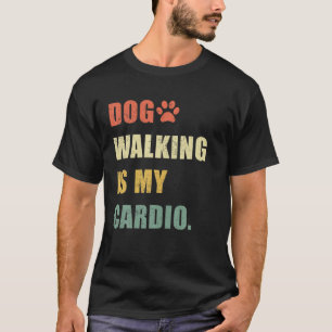 T-shirt La Marche Des Chiens Est Mon Cardio Funny Animaux 