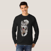 T-shirt La marche Husky (Devant entier)