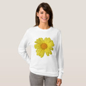 T-shirt La marguerite jaune dans la pluie (Devant entier)