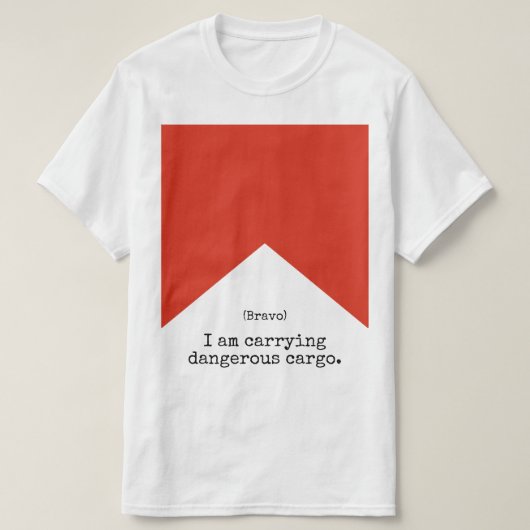 T-shirt La marine marque la chemise (le bravo) (Design devant)