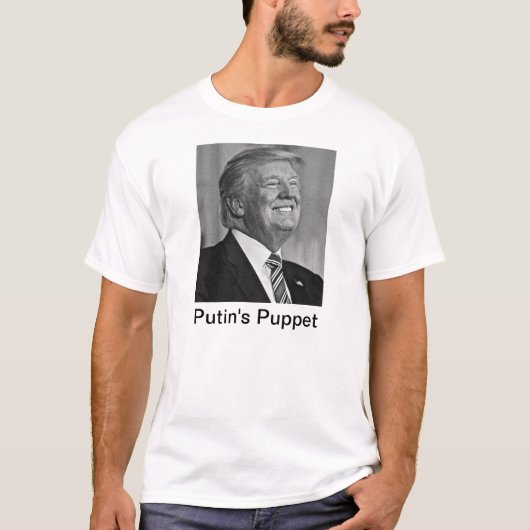 T-shirt La marionnette de Poutine (Devant)
