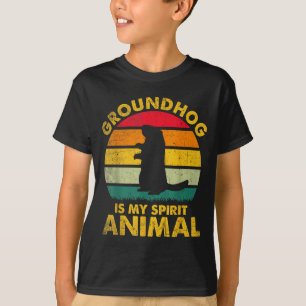 T-shirt La Marmotte Est Mon Animal Spirituel Drôle De Jour