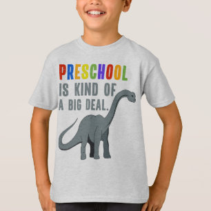 T-shirt La maternelle c'est plutôt important Drôle de dino