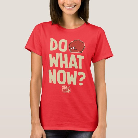 T-shirt La Meatwad, Force De La Faim De L'Ado Aqua "Faites (Devant)