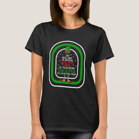 T-shirt La Meilleure Façon De Diffuser La Fête De Noël Est (Devant)