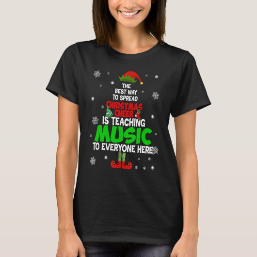 T-shirt La Meilleure Façon De Diffuser La Fête De Noël Est (Devant)
