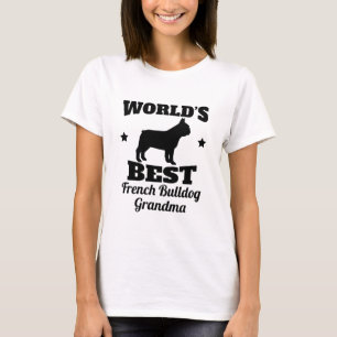 T-shirt La meilleure grand-maman de bouledogue français