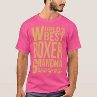 T-shirt La Meilleure Grand-Mère De Boxer Du Monde
