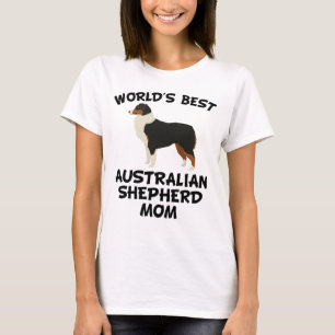 T-shirt La meilleure maman australienne du berger du monde