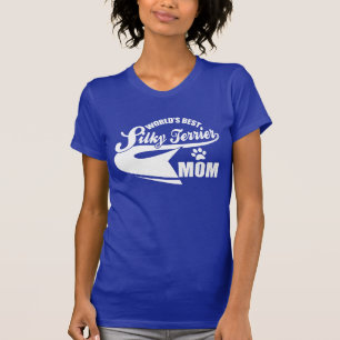T-shirt La meilleure maman de Terrier soyeux du monde