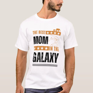 T-shirt La meilleure mère dans le Galaxy Essential, extrao