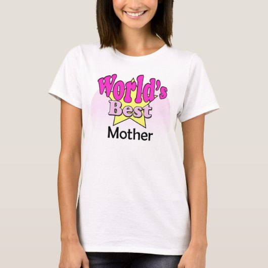T-shirt La meilleure mère du monde (Devant)