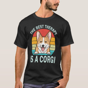 T-shirt La Meilleure Thérapie Est Un Corgi Pembroke Welsh