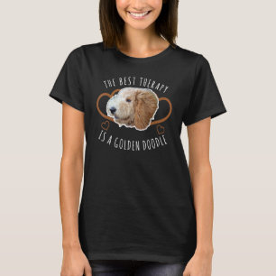 T-shirt La Meilleure Thérapie Est Un Doodle D'Or Maman Doo