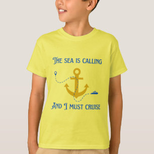T-shirt La mer appelle et je dois croiser