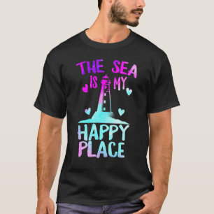 T-shirt La Mer Est Mon Lieu Le Plus Heureux Lighthouse Sum
