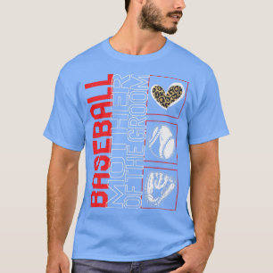 T-shirt La Mère De Baseball De La Groom Jour Leopard Enten