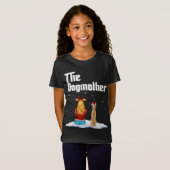 T-Shirt La mère de chien Greyhound Chien Maman Noël Chiot (Devant entier)
