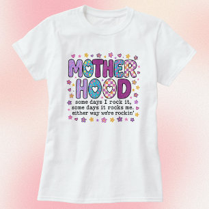 T-shirt La Mère Quelques Jours Je La Roche Violet Motif