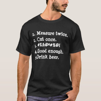 T-shirt La mesure boivent deux fois de la bière