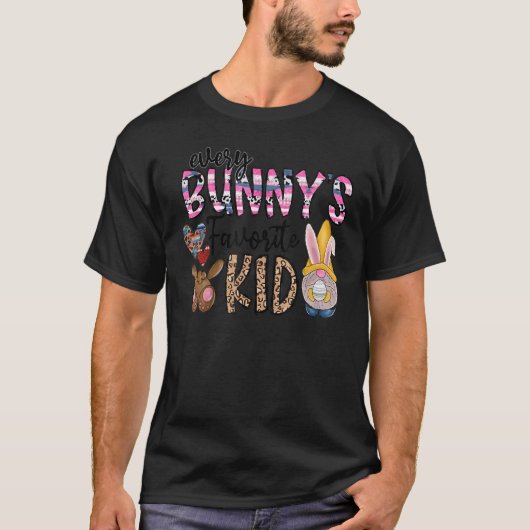 T-shirt La mignonne Empreinte de léopard préférée de chaqu (Devant)