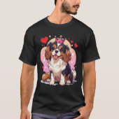 T-shirt La mignonne princesse Cavalier roi Charles avec co (Devant)