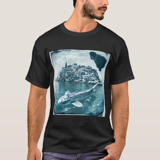 T-shirt La Migration Bleue (Devant)