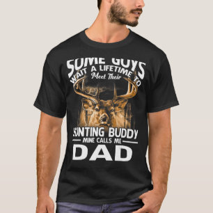 T-shirt La mine Buddy me traite Papa Fête des pères Cerf
