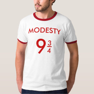 T-shirt La modestie 9 3/4. hommes court-circuitent le