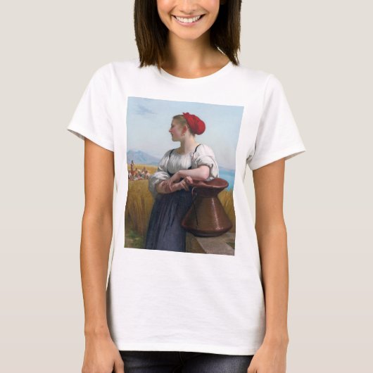 T-shirt La moissonneuse, Bouguereau (Devant)