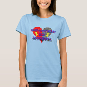 T-shirt La moitié de mon coeur est en Afghanistan