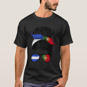 T-shirt La moitié hondurienne moitié portugaise Mélange Ho