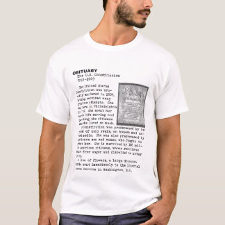 T-shirt La mort de la constitution