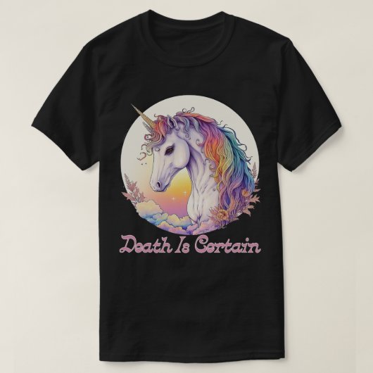 T-shirt La mort est certaine 2 (Design devant)