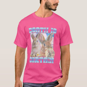 T-shirt La Mort Est Certaine Lapin Gros Gros Drôle Étrange