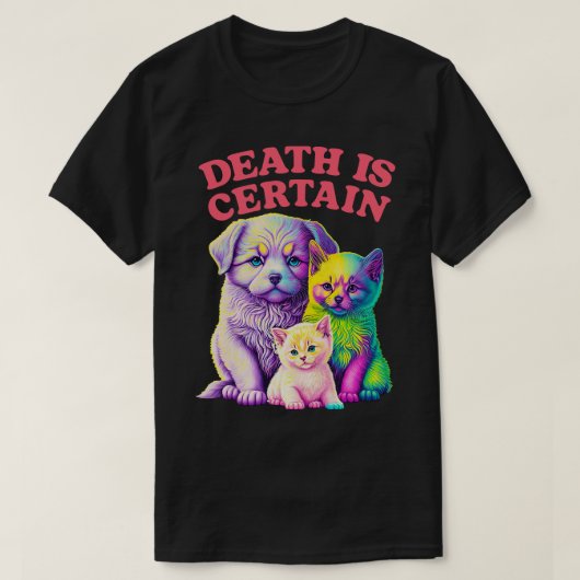 T-shirt La Mort Est Une Certaine Conception Existentialist (Design devant)