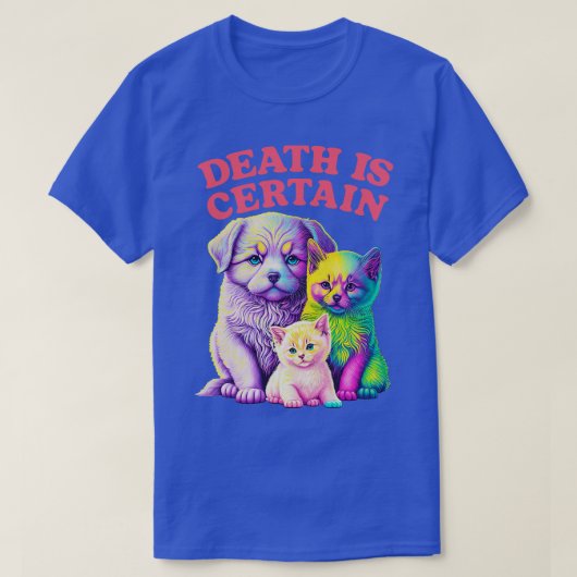 T-shirt La Mort Est Une Certaine Conception Existentialist (Design devant)