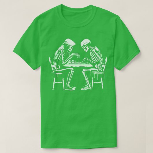 T-shirt la mort joue aux échecs (Design devant)