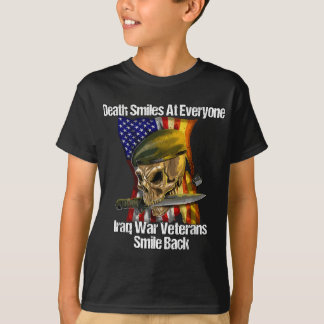 T-shirt La Mort Sourit À Tous Les Vétérans De La Guerre D'