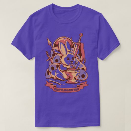 T-shirt La mort vous attend (Design devant)