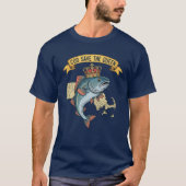 T-shirt La morue sauve la reine (Devant)