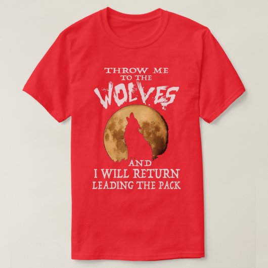 T-shirt La motivation m'amène aux loups (Design devant)