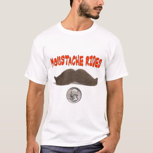 T-SHIRT LA MOUSTACHE MONTE 25 CENTS (Devant)