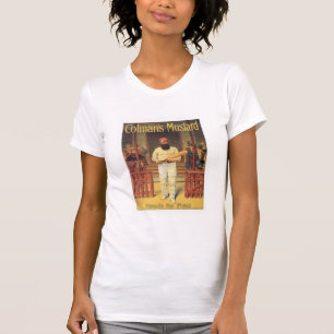 T-shirt La moutarde Vintage de Colman s'attaque au cricket