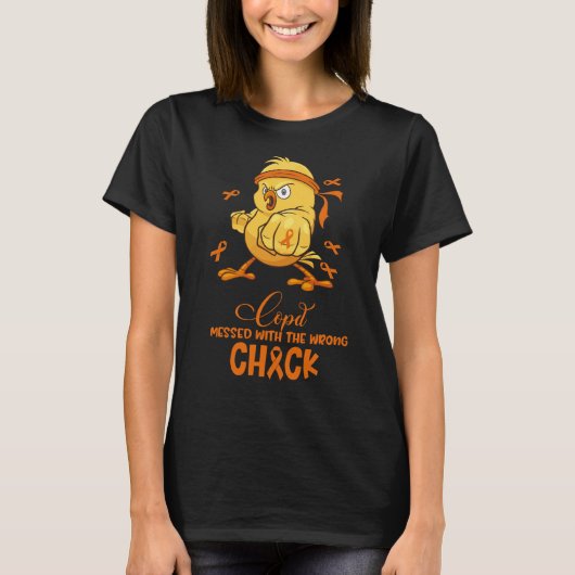 T-shirt La MPOC A Mis En Oeuvre Le Ruban Orange Chick Mauv (Devant)