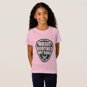 T-Shirt La musique apaise mon âme (Devant entier)